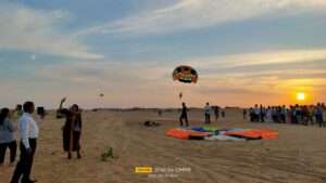 Sam Dune is a place for many activities. It is renowned for its vast expanse of golden sand dunes, mesmerizing sunsets and sunrises, when the shifting sands create a magical play of light and shadow. 