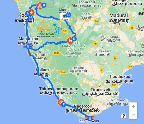 Bharat Darshan Kerala budget tour packages
