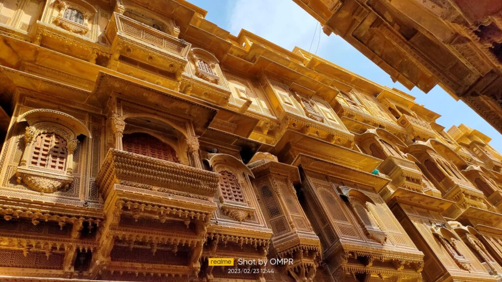 Marvelous Arcitectural of Private Havelis Nathmal Ji Ki Haveli Jaisalmer Rajasthan India
