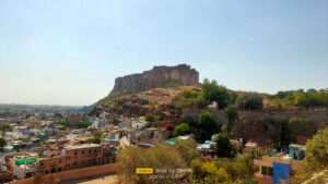 Mehrangarh Fort is an iconic historical landmark located in the city of Jodhpur, Rajasthan, India. Here's a short note about Mehrangarh Fort:

Mehrangarh Fort is one of the largest and most impressive forts in India. It stands proudly on a rocky hill, overlooking the city of Jodhpur. The fort's name, "Mehrangarh," translates to "Fort of the Sun," reflecting its strategic position and the spectacular views it offers.
