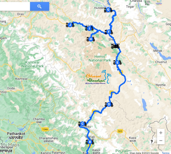 Bharat Darshan Manali Hiumachal Pradesh to Ladakh Bike Trip