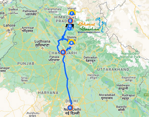 Luxury Shimla and Manalli Tour package